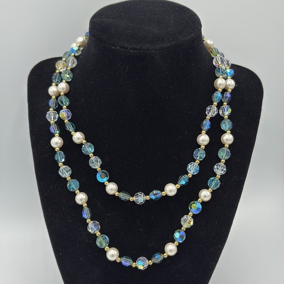 SAL Swarovski America Ltd. Crystal Aurora Borealis Necklace - Picture 1 of 12